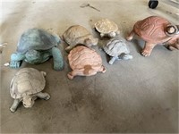Lot of Turtle Statues (1 Damaged)