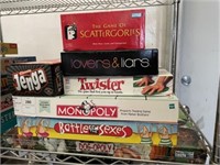 7 Assorted Board Games