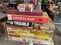 Assorted Vintage Board Games (Some Missing Parts)