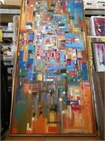1 Framed Painting 72" X 37" by E. Ermilkina