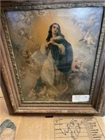 "Virgin Mary" Framed Painting 25' x 29"