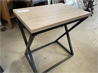 Metal Side Table w/ Stone Top