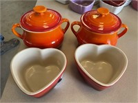 4 Le Creuset Dishes
