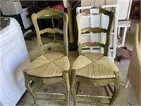 2 French Ladder Back Chairs by Furniture Classics