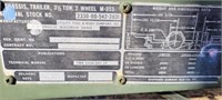 '86 Utility Tool & Body Co. M-353 Chassis Trailer