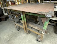 Steel Work Table w/ Casters