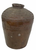 ANTIQUE CHINESE TERRACOTA OLIVE JAR