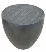 MODERN METAL SIDE TABLE WITH WOOD TOP
