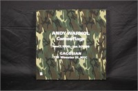 ANDY WARHOL CAMO EXHIBITION PAINTING