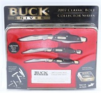 NIP Buck 2007 Classic Bolt Collector Knife Set