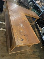 Heavy duty solid wood work bench or island frame L