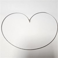 10kt White Gold (.83g) 17" Necklace
