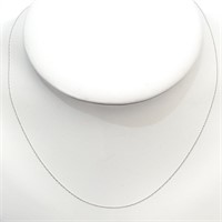 10kt White Gold 16" Fine Chain Necklace