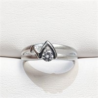 .925 Silver & CZ Ring Size 7