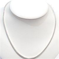 .925 Silver Rope Necklace 14.8g - 24"