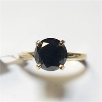 10kt Gold & Black Diamond (2.4ct) Ring Sz 6