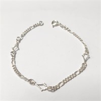 .925 Silver 7" Chain Link Bracelet
