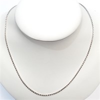 .925 Silver 18" Chain (Rhodium Plated)