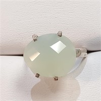 .925 Silver & Gemstone Ring Sz 9