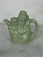 Vintage Glaze Teapot Japanese God of Fortune
