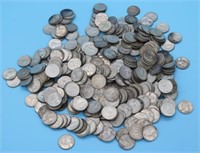 COLLECTION OF 383 WASHINGTON SILVER QUARTERS TO