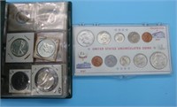 COIN STOCK BOOK WITH 4 WALKING LIBERTY HALF