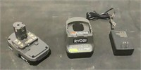 Ryobi 18v Battery and Charger