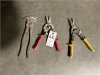 2 Tin Snips & Fencing Pliers