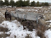 Antique Wagon w/ Iron Wheels