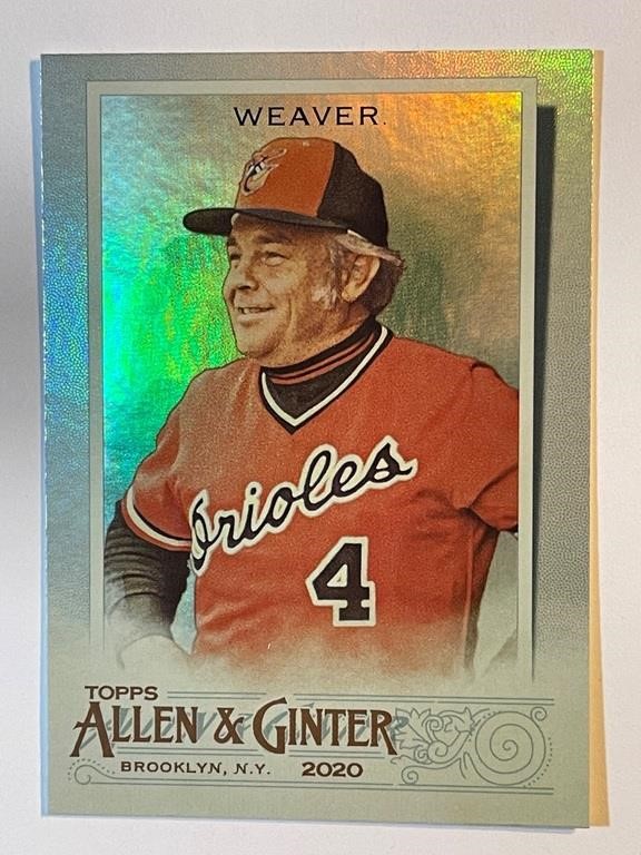 EARL WEAVER ALLEN GINTER SILVER PORTRAIT