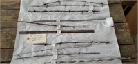 10 strands antique barbed wire 1874 - 1911