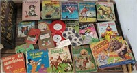 21pc lot old children's books & records