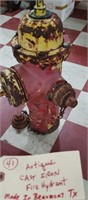 Old cast iron fire hydrant made Beaumont Texas