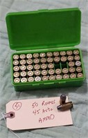 50 rounds 45 auto pistol ammo