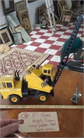 Old Tonka pressed steel toy Mighty Crane dragline