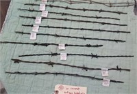 10 strands antique barbed wire 1874 - 1910