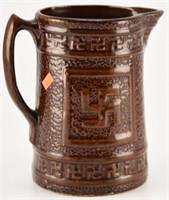 Lot #2339 - Antique Brown Salt Glaze Stoneware