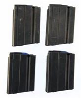 Lot #2366 - Four 10 Rd. AR-15 Mags w/Blue