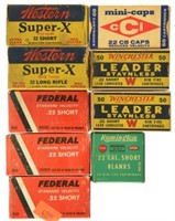 Lot #2576 - Misc Lot of .22 Short Ammo to Include: