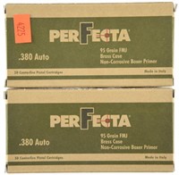 Lot #2654 - 2 Boxes of 50 Rds Ea. Perfecta .380