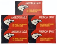 Lot #2672 - 5 Boxes of Federal .45 ACP American