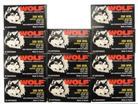 Lot #2674 - 11 Boxes of 20 Rds Wolf .308 Win