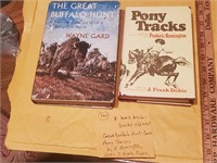 2 hb old west books Remington Dobie buffalo pony
