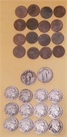30pc US coin collection 1920s