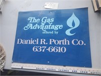 24x18 Gas Advantage metal sign ca 1970s
