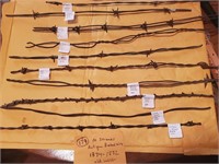 10 strands antique barbed wire old west 1874 -1882