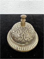 Vintage Brass Filigree Counter Bell