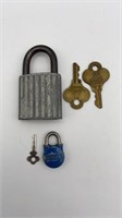 Eagle Lock w Keys, Bison Miniature Lock w Key