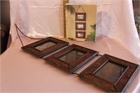 DECORATIVE 3 PICTURE FRAME WALL HANGER IN BOX