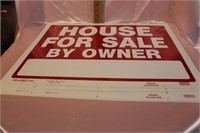 "HOUSE FOR SALE BY OWNER" SIGN LOT - 9 PCS.